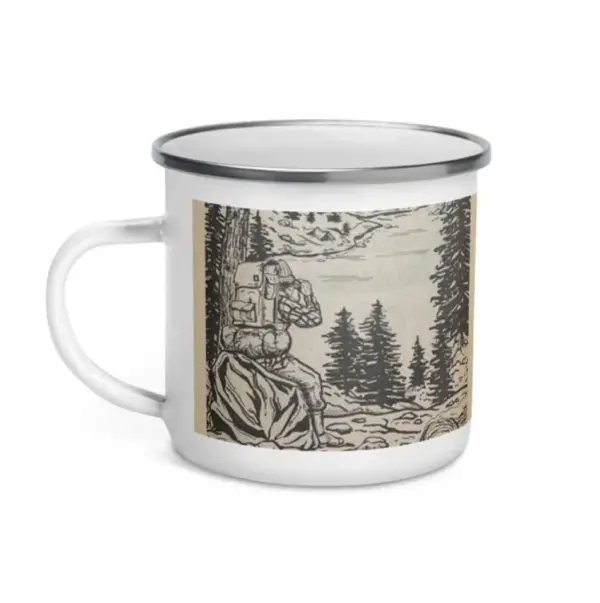 Vintage 1982 Campmor Catalog Enamel Mug - Image 2