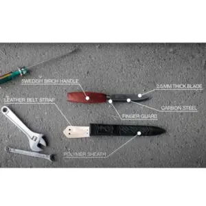 Morakniv Classic No. 2F Red Fixed Blade Knife with Finger Guard