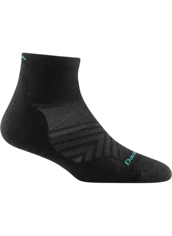 Darn Tough Womens Running Socks - Lightweight Cushioned Quarter Crew - Image 2