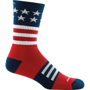 Darn Tough Men's Lightweight Cushioned Hiking Socks - Micro Crew Stripe