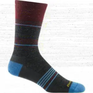 Darn Tough Men's Lightweight Crew Socks - Flash Stripe