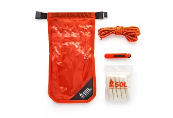 SOL Emergency Fire Starter Kit with Waterproof Dry Bag