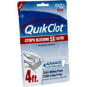 Tactical Trauma Kit with QuikClot for Emergency First Aid