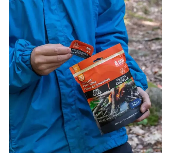 Fire Starter Cubes for Camping & Grills - Long Lasting Fuel Blocks - Image 2