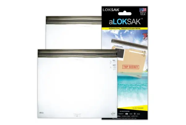 LOKSAK OPSAK Waterproof Storage Bag 9x10 Inch Odor Proof Seal