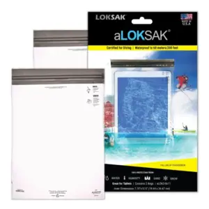 LOKSAK aLOKD Waterproof Storage Bag 6x6 Inch for Outdoor Gear Protection