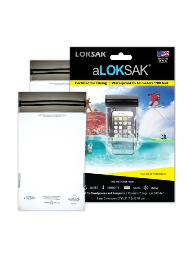 LOKSAK aLOKD Waterproof Pouch 3.9x7 in
