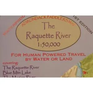 Whitney Wilderness Adirondack Paddlers Map - Waterproof Guide
