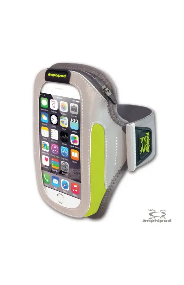Amphipod Reflective ArmPod Running Belt with SmartView Sumo Pocket - Image 2