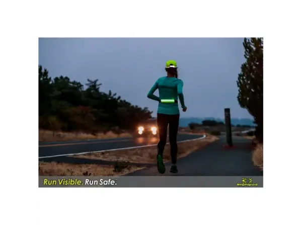 Amphipod Running Waist Pack with Stretch Belt & Reflective Stripes