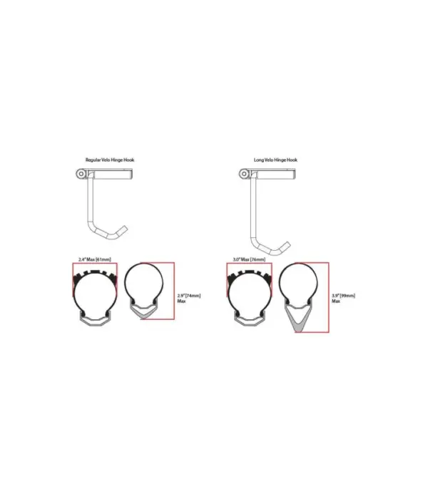 Feedback Sports Velo Hinge Wall Mount Bike Rack for Space Saving Storage - Image 2