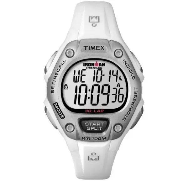 Timex Women's IMAN Analog Watch - White/Silver Resin Strap