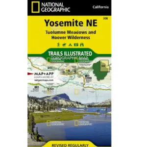 National Geographic Waterproof Yosemite SE & Ansel Adams Topo Map