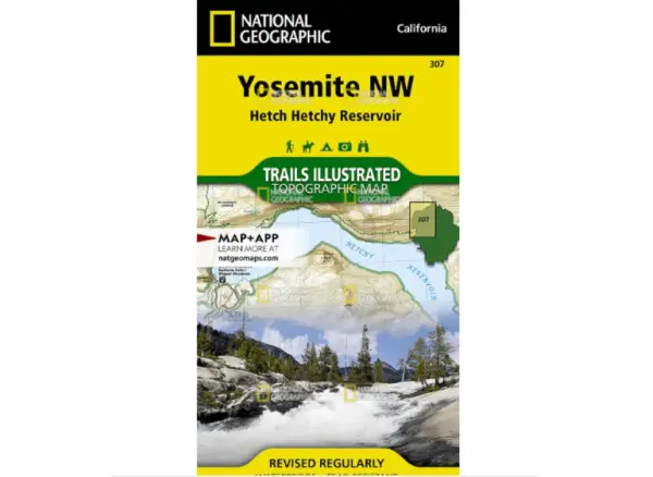 National Geographic Yosemite NW Hetch Hetchy Trail Map