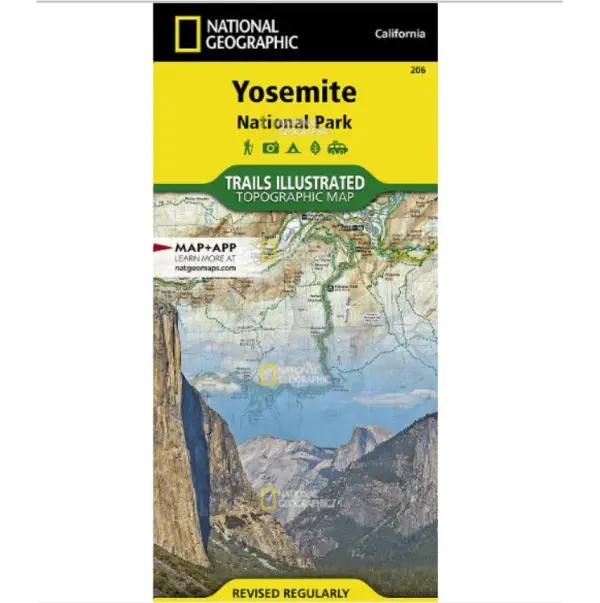 National Geographic Waterproof Yosemite Hiking Map | Trails Illustrated