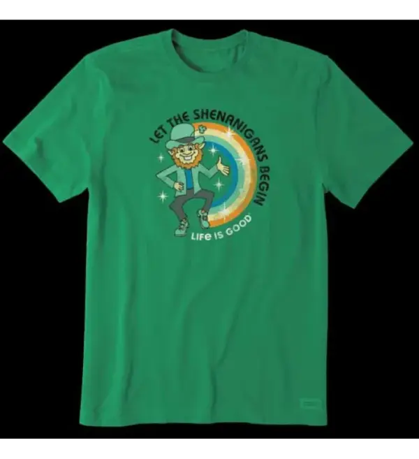 Men's Life is Good Shenanigans Crusher Tee - Soft Vintage T-Shirt