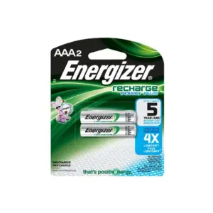 Energizer AAA Rechargeable Batteries 2-Pack, NiMH
