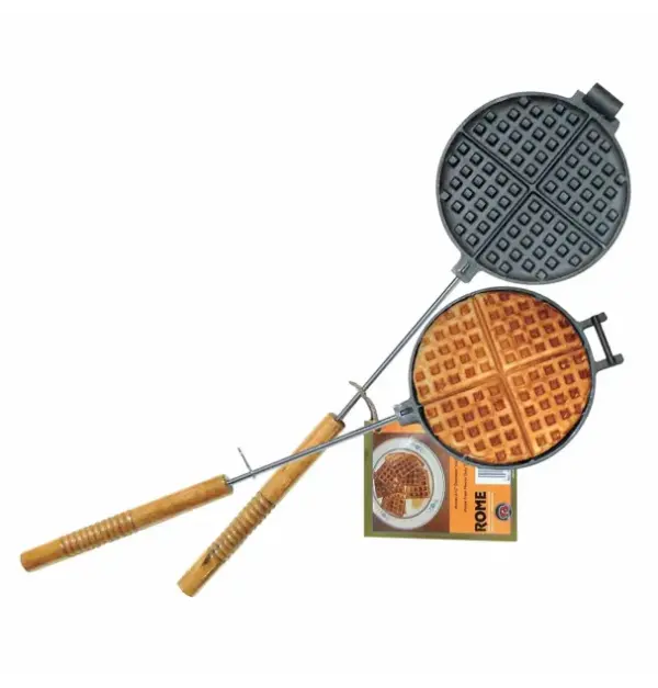 Cast Iron Waffle Maker - Rome Chuckwagon Model