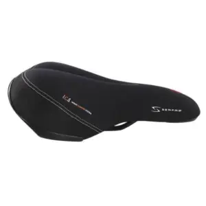 Serfas Men's Gel Bike Saddle - Comfort Cycling Seat with Reactive Cushioning
