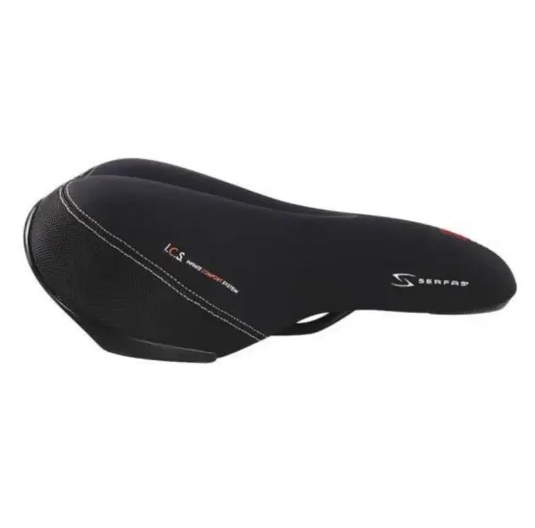 Serfas Men's Gel Bike Saddle - Comfort Cycling Seat with Reactive Cushioning