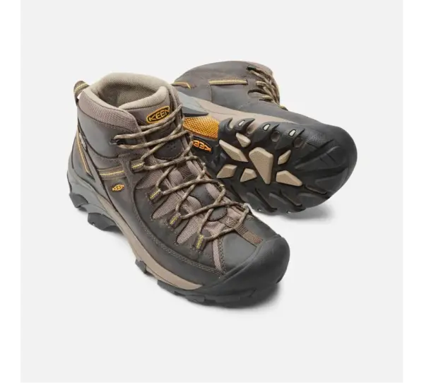Men's Keen Targhee II Mid Waterproof Hiking Boots for Outdoor Trails - Image 2