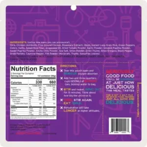 Good To-Go Chicken Gumbo 2-Serving Backpacking Meal