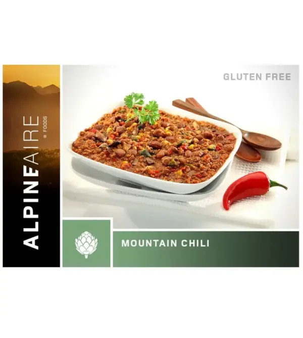 AlpineAire Freeze-Dried Mountain Bean Chili Backpacking Meal