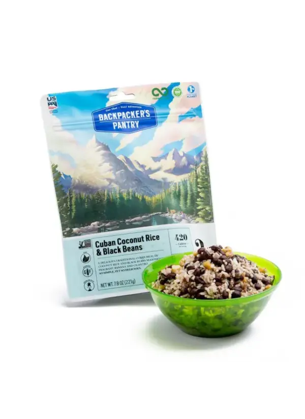 Backpackers Pantry Vegan Cuban Coconut Rice & Black Beans Meal