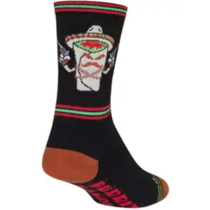 SockGuy Bandito 6 Inch Cushioned Crew Socks for Running & Cycling