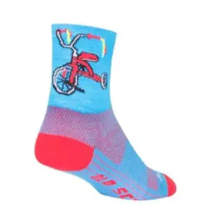 Cycling Socks 4 Inch Cushioned - Trike Design by SockGuy