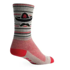 SockGuy Bad Hombre Cycling Socks for Men - Performance Athletic Socks