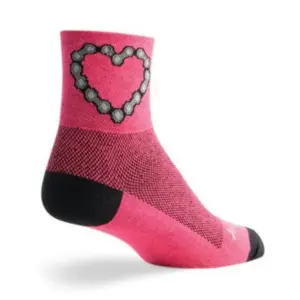Women's Chain Luv Cycling Socks by SockGuy