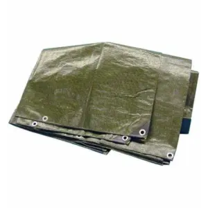10x20 Heavy-Duty Poly Tarp - Waterproof Cover