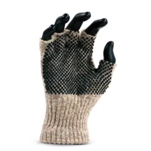 Fox River Ragg Wool Fingerless Gloves Non-Slip Grip