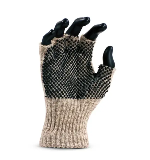 Fox River Ragg Wool Fingerless Gloves Non-Slip Grip