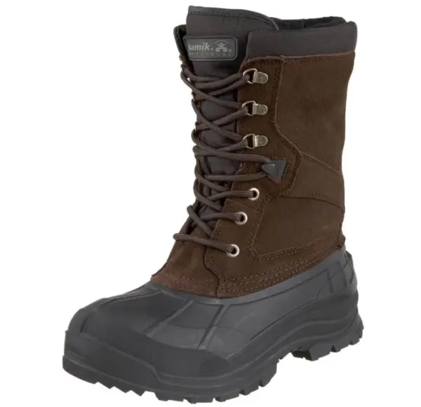 Kamik Men's Waterproof Snow Boots - Insulated Wide Winter Boots
