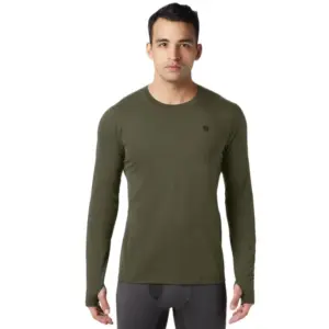 Mens Mountain Hardwear Ghee Half Zip Long Sleeve Shirt