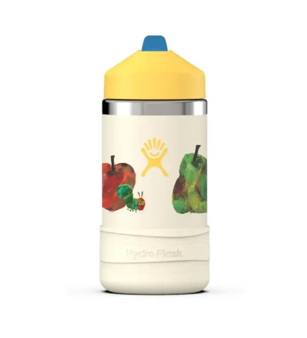 Hydro Flask Kids Water Bottle 12oz with Straw Lid & Boot - Hungry Caterpillar