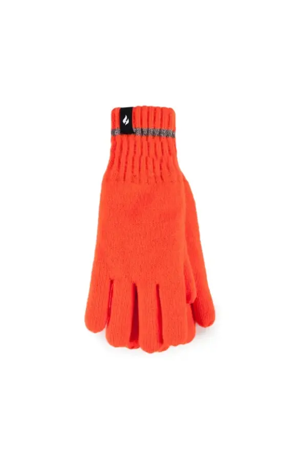 Heat Holders Thermal Knit Gloves with Grip - Warm Winter Gloves