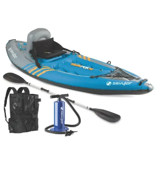 Sevylor K1 QuickPak Inflatable Kayak for Easy Transport