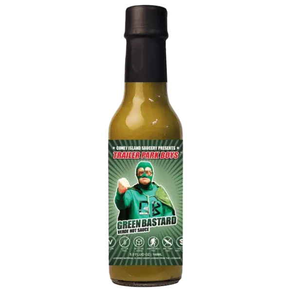 Trailer Park Boys Green Bastard Hot Sauce 5oz - Coney Island Saucery - Image 3