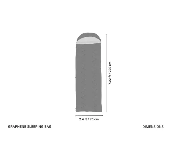 Crua Graphene Sleeping Bag -5C/23F Cold Weather Camping Gear - Image 3