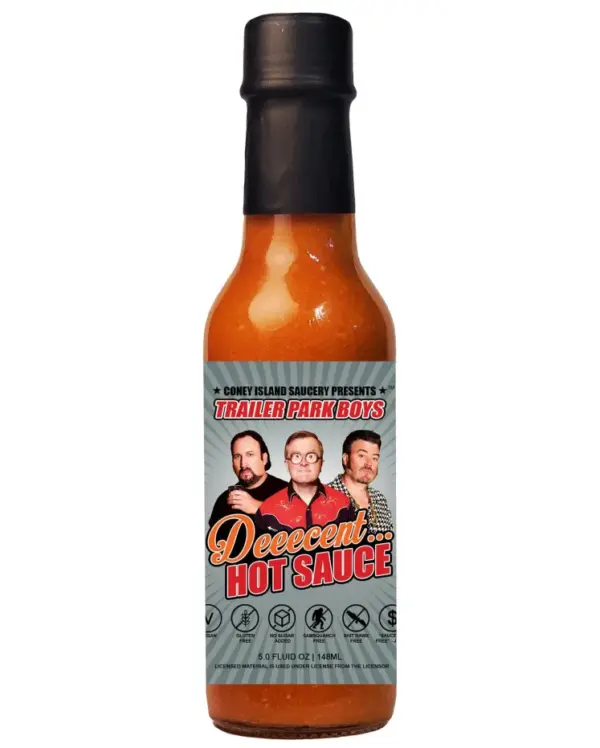 Trailer Park Boys Decent Hot Sauce 5oz - Coney Island Saucery Spicy Condiment