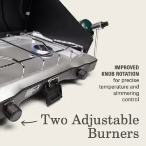 Coleman Triton 2-Burner Propane Camp Stove for Outdoor Cooking