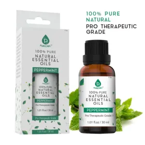 Pursonic 100% Pure Peppermint Essential Oil, Natural Aromatherapy