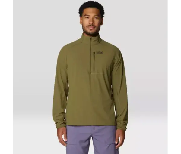 Men's Sun Protection Half Zip Shirt by Mountain Hardwear