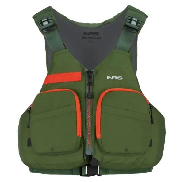 NRS Wrangler Fishing Life Jacket - Comfort Fit & Utility Pockets - Image 2