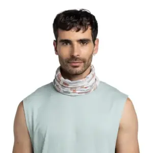 Coolnet UV Buff Neck Gaiter in Dusted Light Grey - Sun Protection
