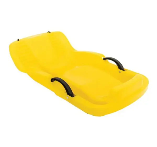 Classic Plastic Snow Sled with Brakes for Kids & Adults - Image 2