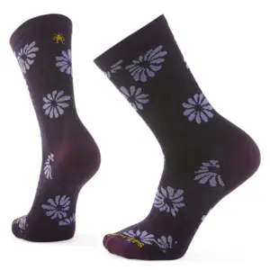 Smartwool Floral Crew Socks for Women - Soft Everyday Comfort